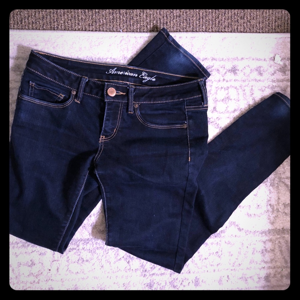 AEO Dark Wash Skinny Jeans